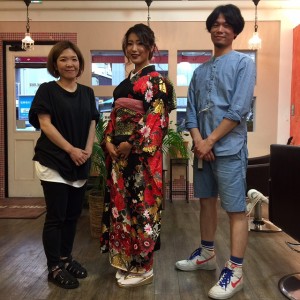 成人式の前撮り/亀有の美容室PRIDE.RISE