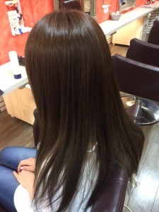 グラデーションカラーからのワンカラー/亀有の美容室PRIDE.RISE