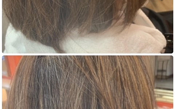 白髪を活かしたスタイル/亀有の美容室PRIDE.RISE